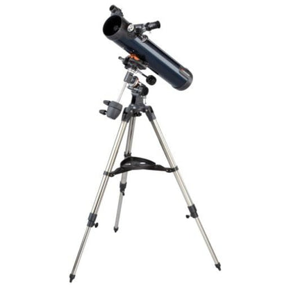 Celestron AstroMaster 76EQ Newtonian Reflector Telescope Two Eyepieces Tripod