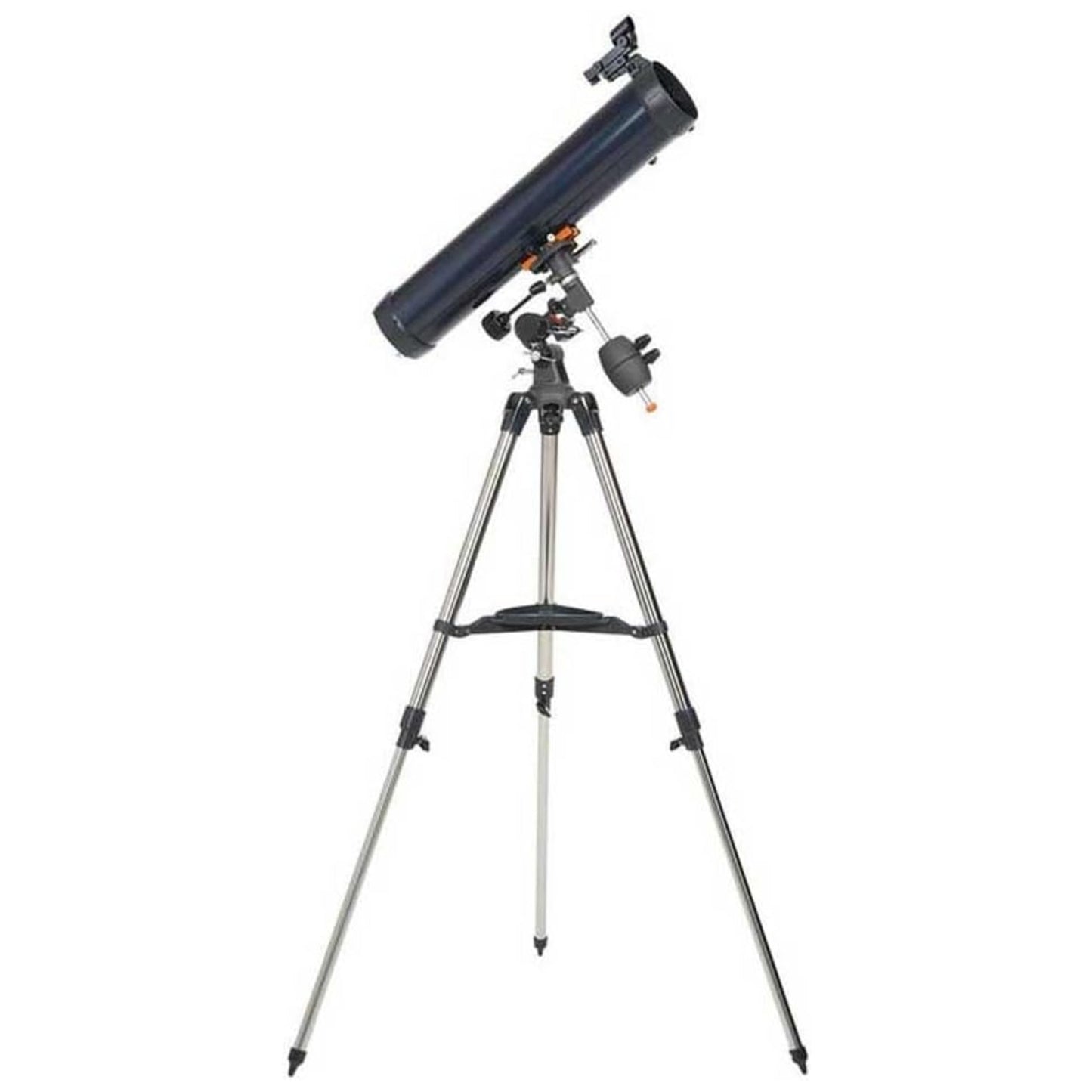 Celestron AstroMaster 76EQ Newtonian Reflector Telescope Two Eyepieces Tripod