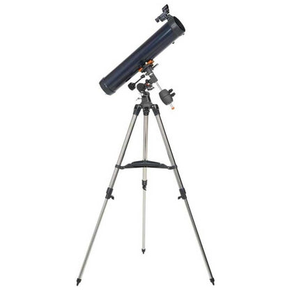 Celestron AstroMaster 76EQ Newtonian Reflector Telescope Two Eyepieces Tripod