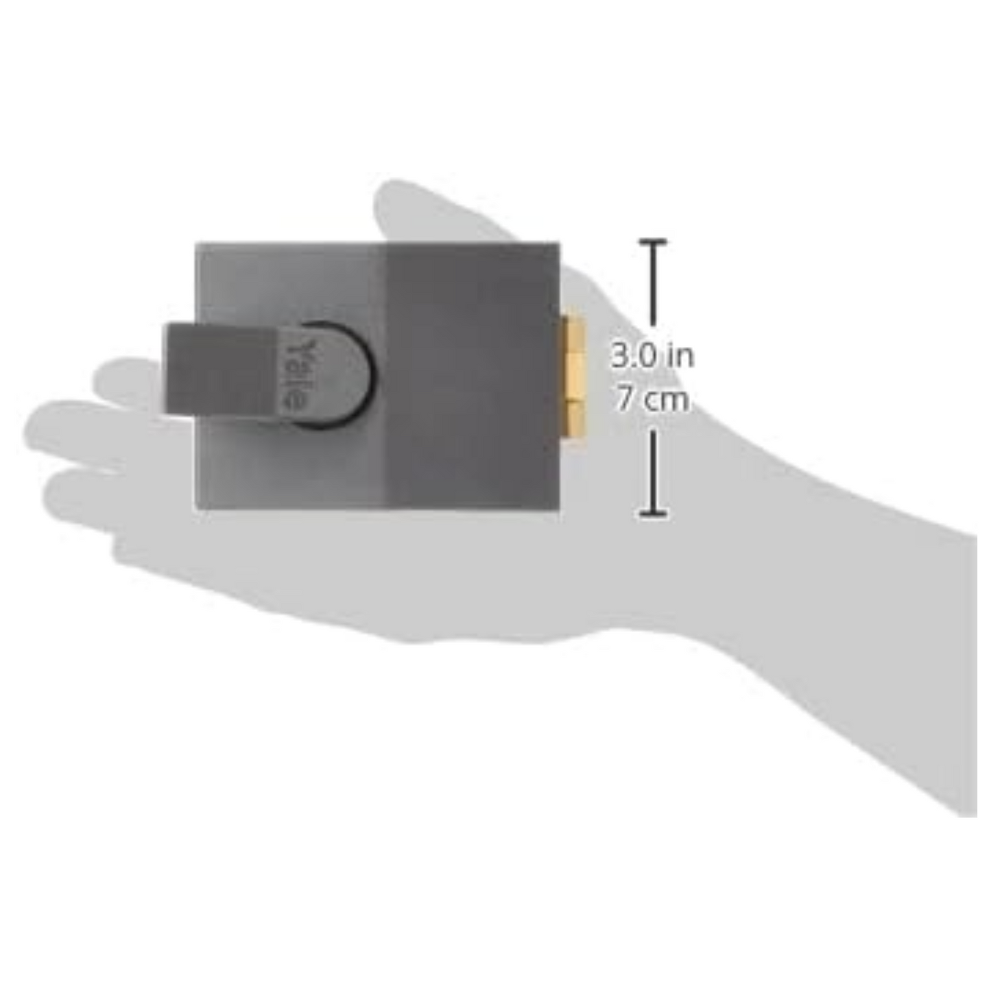Yale 81 Rollerbolt Nightlatch Push Pull Action Lock Grey Case Chrome Cylinder 92mm