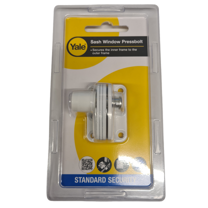 Yale Locks P123WE Sash Window Presslock White Key Included