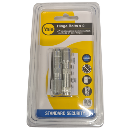 Yale Door Hinge Security Bolts Satin Chrome Finish for External Doors P-125-SC