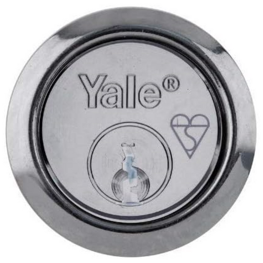 Yale B-X5-CH Replacement Rim Cylinder for 38mm to 57mm Doors 2 Keys Chrome