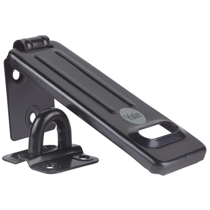 Yale Steel Hasp Staple 120mm for Secure Gates Sheds High Protection Y135B/120/BK