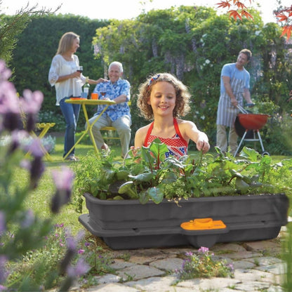 Hozelock Windowsill Garden Container Self-Watering Planter 15L Reservoir Grey