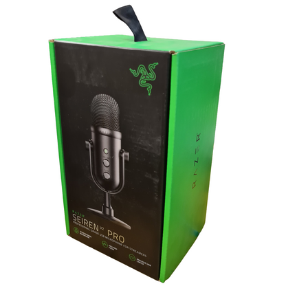 Razer Seiren V2 Pro USB Microphone for Streamers High Pass Filter Shock Absorber