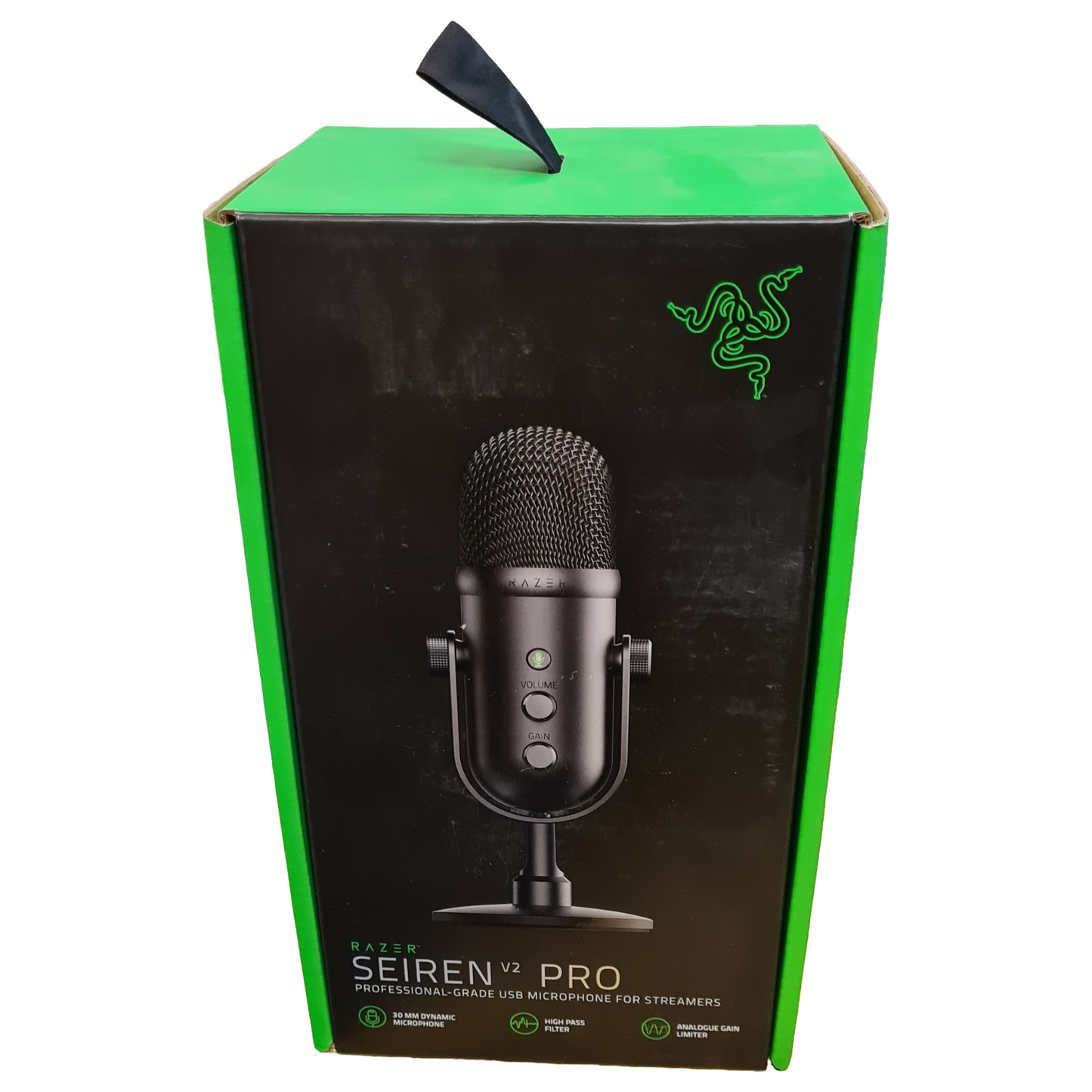 Razer Seiren V2 Pro USB Microphone for Streamers High Pass Filter Shock Absorber