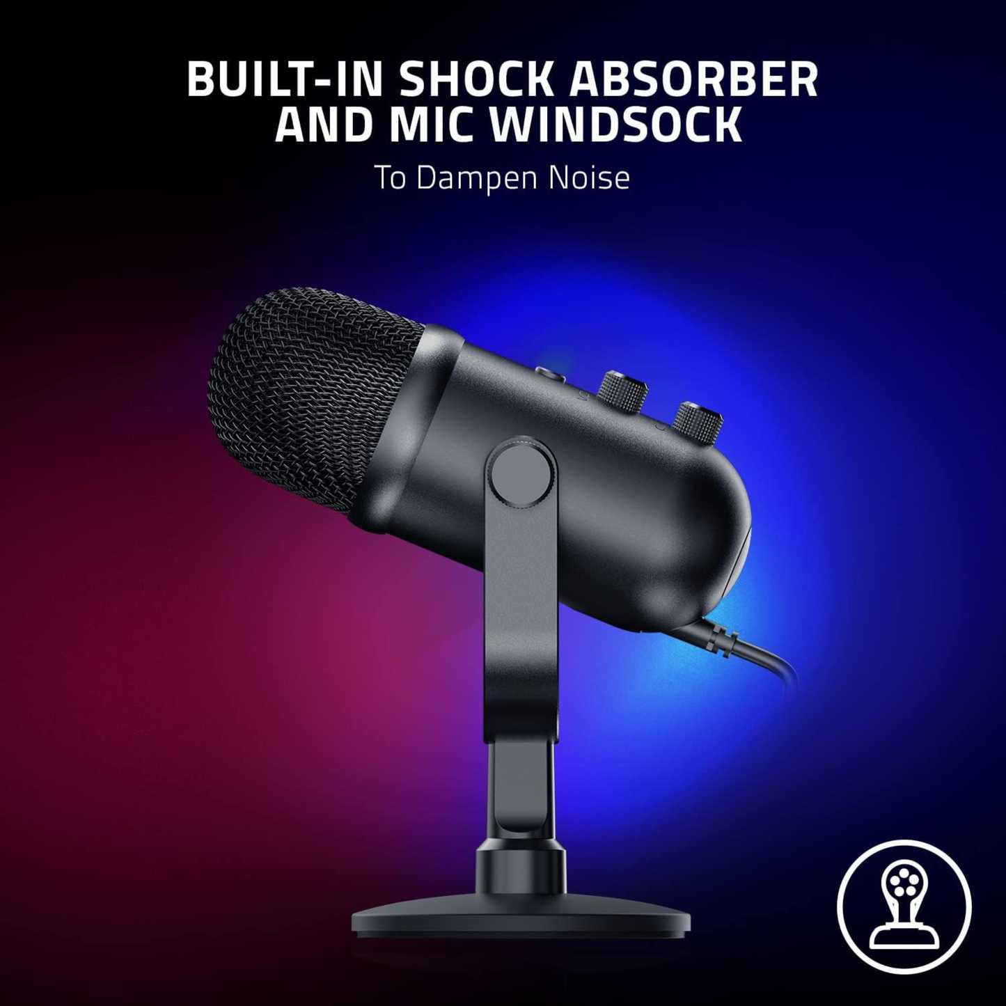 Razer Seiren V2 Pro USB Microphone for Streamers High Pass Filter Shock Absorber