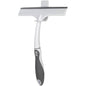 Croydex Squeegee and Holder White Bathroom Shower Glass Wiper with Wall Holder