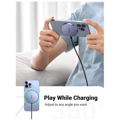 UGREEN MagSafe Wireless Charger Magnetic Fast Charger with 1.5M USB C Cable Qi
