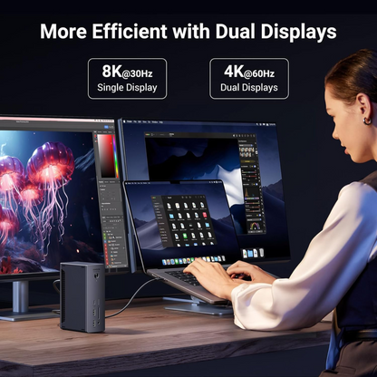 UGREEN Revodok Max 213 Thunderbolt 4 Dock, 13-in-1 4K 60Hz 90W Mac and Windows