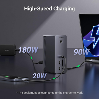 UGREEN Revodok Max 213 Thunderbolt 4 Dock, 13-in-1 4K 60Hz 90W Mac and Windows