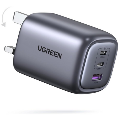 UGREEN USB C Fast Charger GaN 65W Nexode Foldable Wall Charger for Travel Office