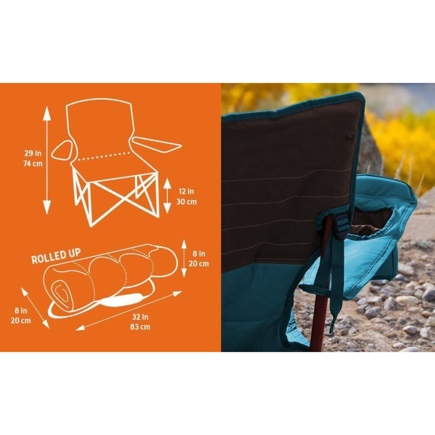 Kelty Lowdown Camping Chair Portable Folding Chair for Festivals Camping Beach