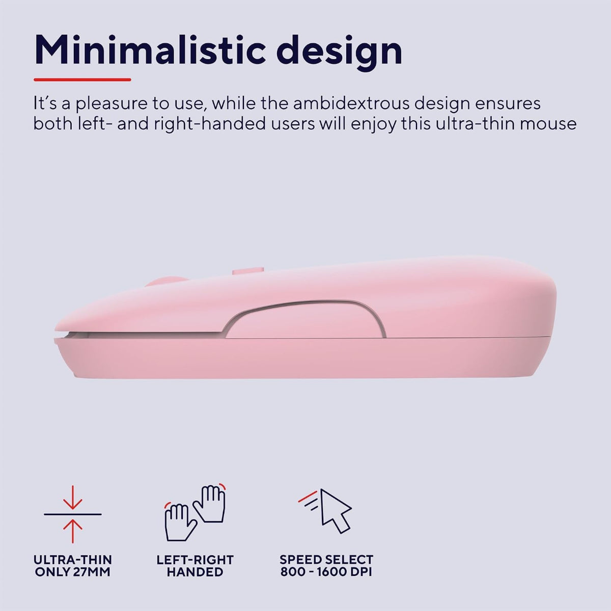Trust Wireless Bluetooth Mouse or 2.4 GHz with USB Mini-Receiver Rechargeable