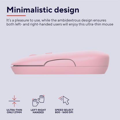 Trust Wireless Bluetooth Mouse or 2.4 GHz with USB Mini-Receiver Rechargeable