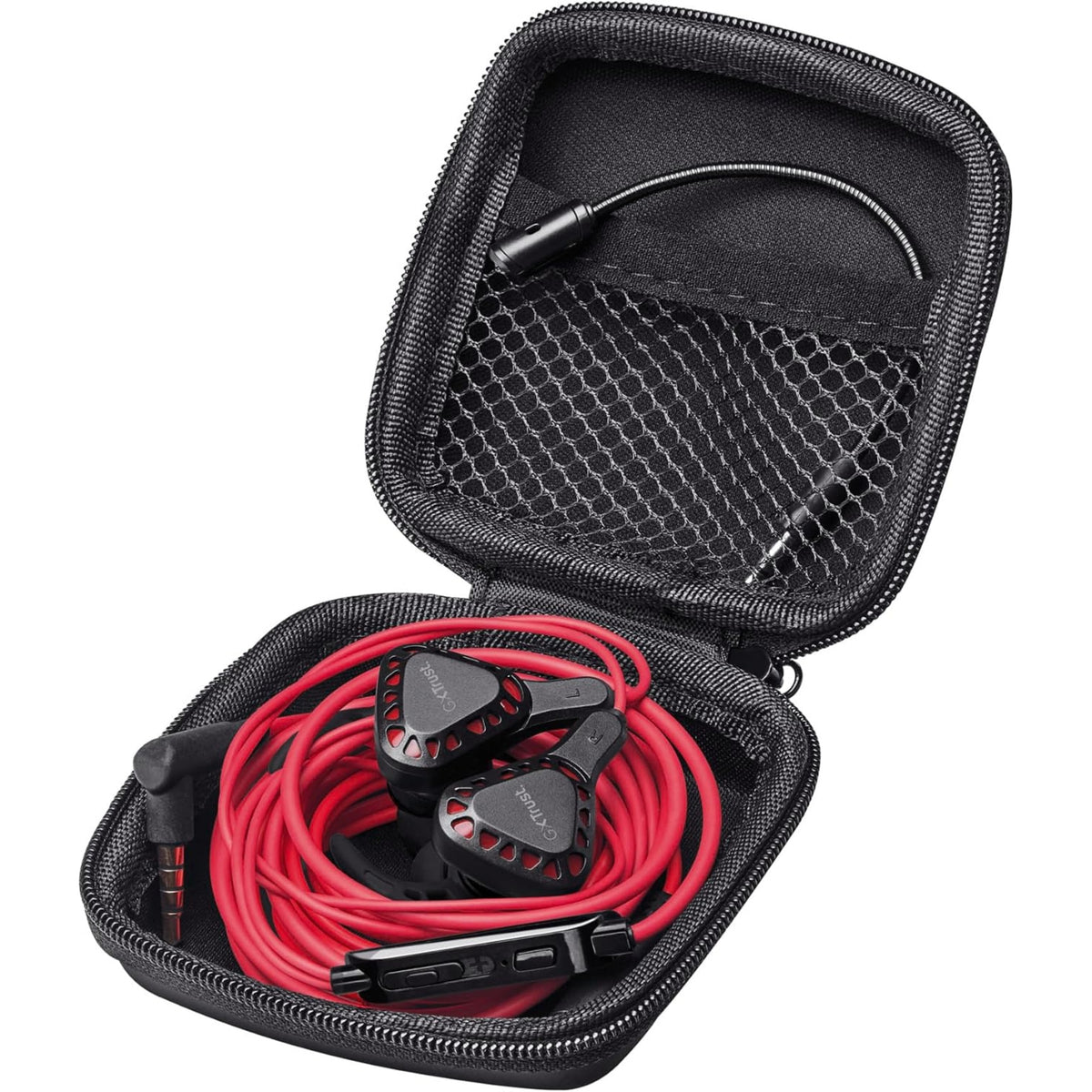 Trust Gaming In-Ear Earphones Cobra Multiplatform Headphones with Mic Hard Case