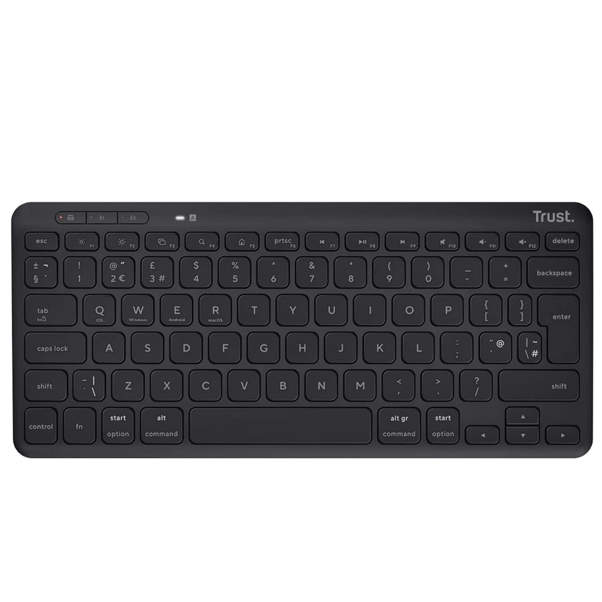 Trust Wireless Bluetooth Keyboard and Mouse QWERTY UK Rechargeable Multi-Device