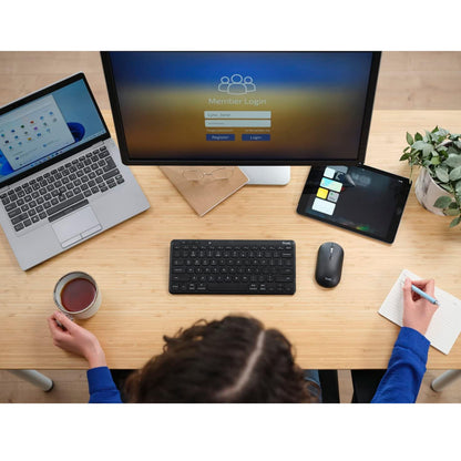 Trust Wireless Bluetooth Keyboard and Mouse QWERTY UK Rechargeable Multi-Device