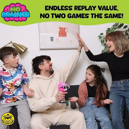 No Brainer Electronic Fast Reactions Yes No Family Quiz Party Game Chaotic Fun