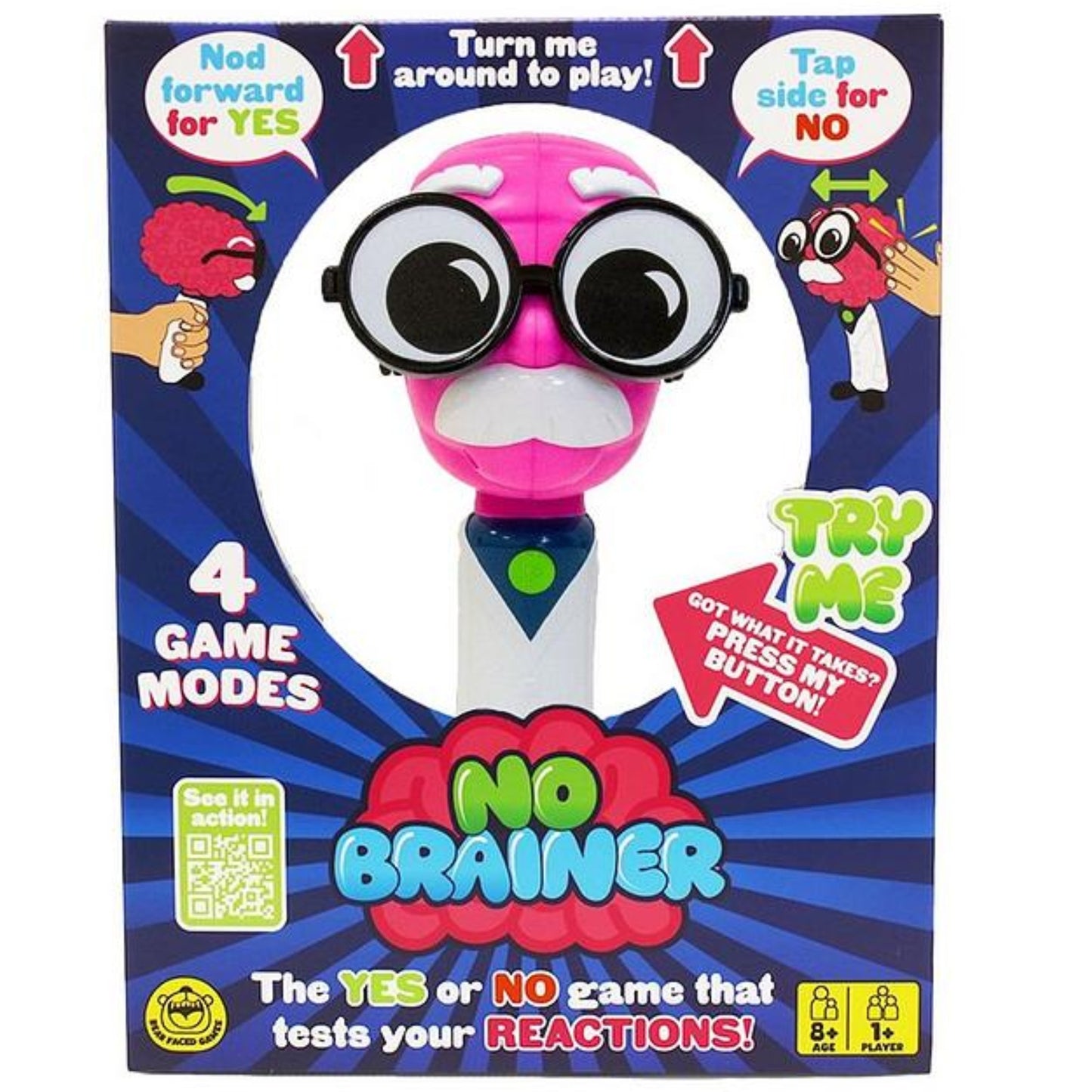No Brainer Electronic Fast Reactions Yes No Family Quiz Party Game Chaotic Fun
