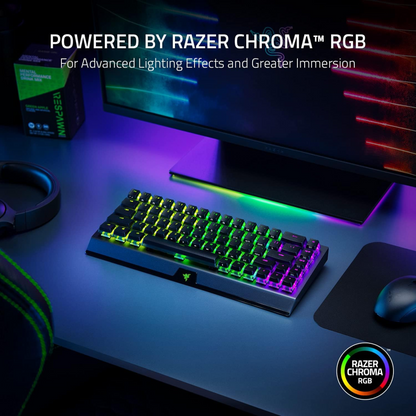 Razer BlackWidow V3 Mini Wireless Gaming Keyboard Yellow Switch QWERTZ German