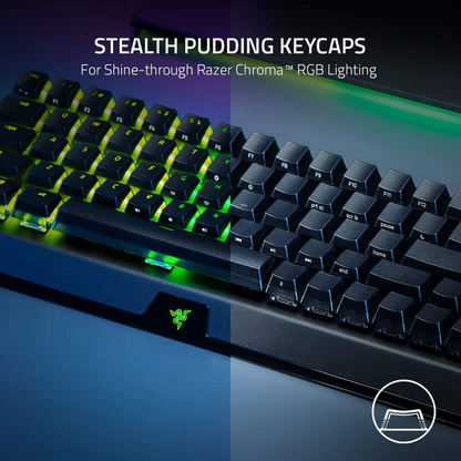 Razer BlackWidow V3 Mini Wireless Gaming Keyboard Yellow Switch QWERTZ German