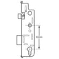 Yale Doormaster YDM-ONPVC-D35TF 35mm GU PVCu Door Latch Deadbolt Single Lock