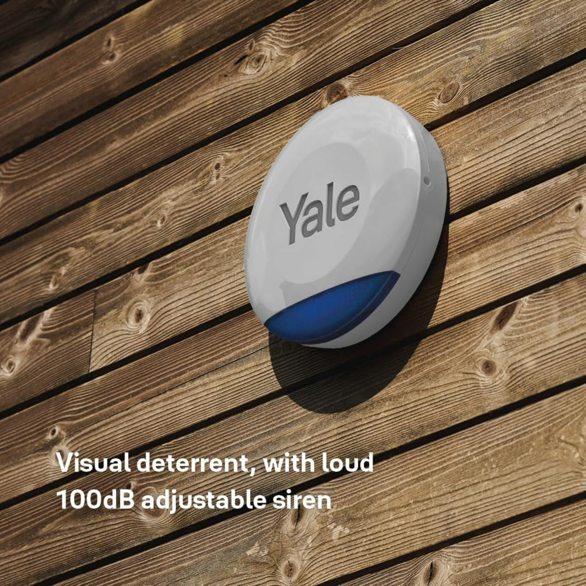 Yale Smart Outdoor Siren 100dB Weatherproof Flashing LED Smart Alarm AL-ESG-1A-G