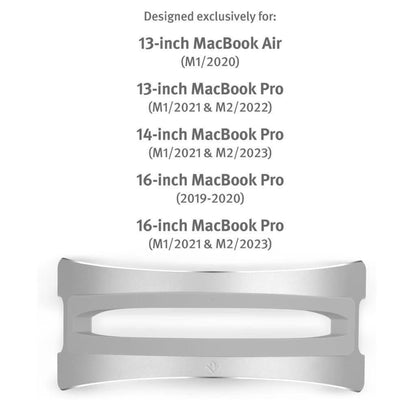 Twelve South BookArc Vertical Desktop Stand For 13" MacBook Laptop Silver 248220