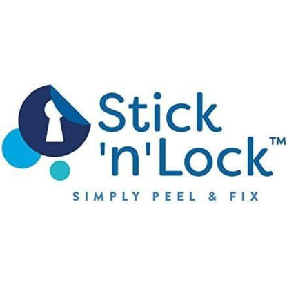 Croydex Tumbler & Holder, Silver Rust Free Stick 'N' Lock - QM291841