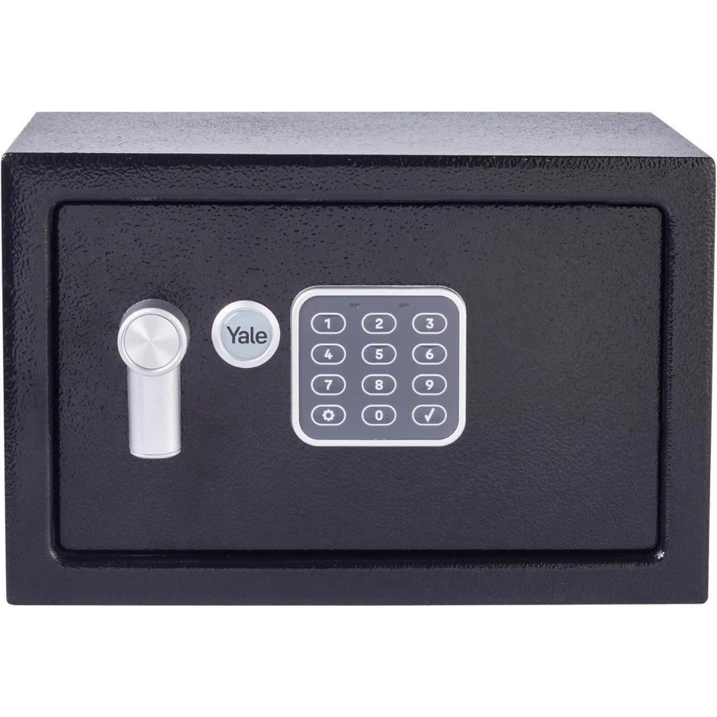 Yale Alarmed Safe 130db Built in Alarm Override Key Fixings 16 Litre 25x35x25cm