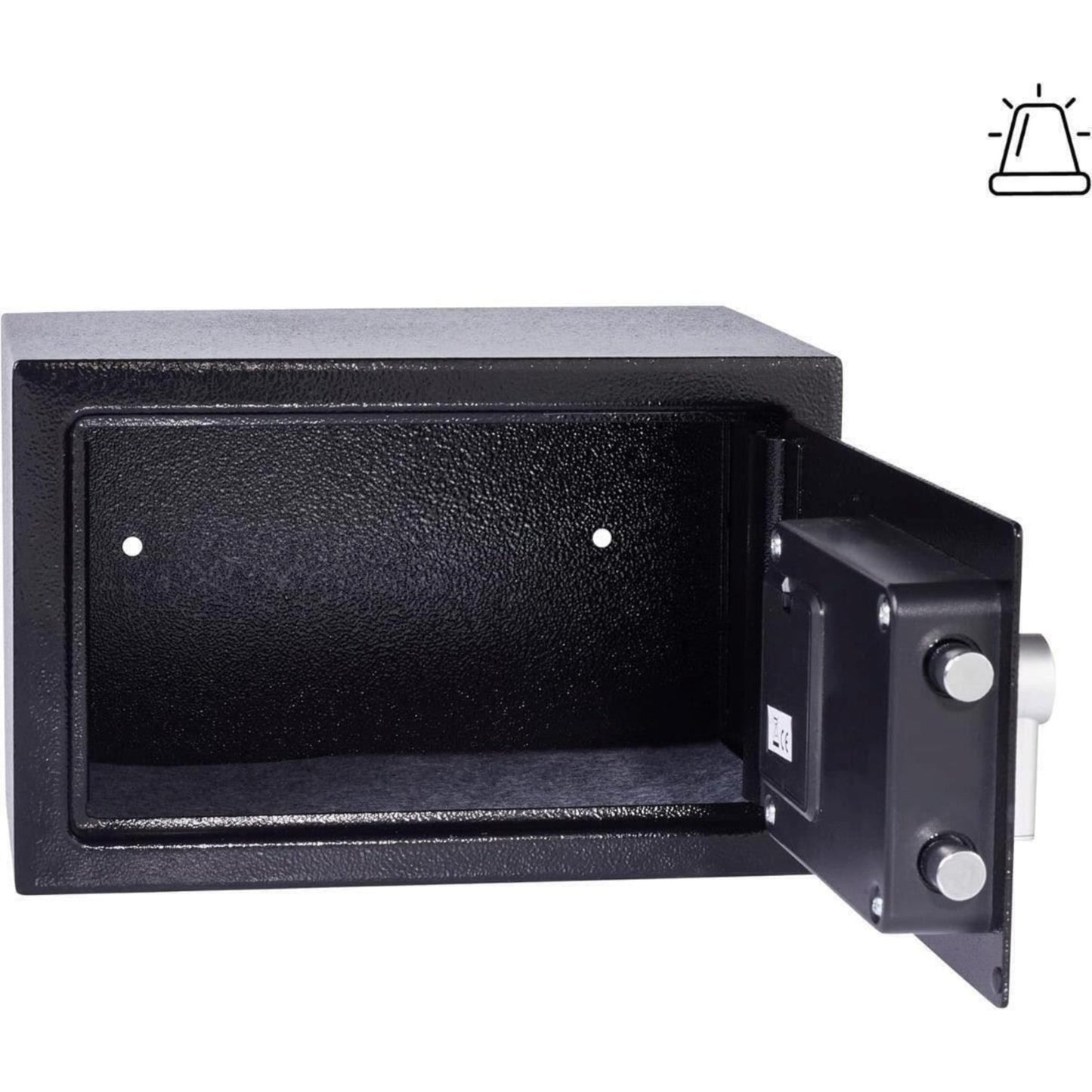 Yale Alarmed Safe 130db Built in Alarm Override Key Fixings 16 Litre 25x35x25cm