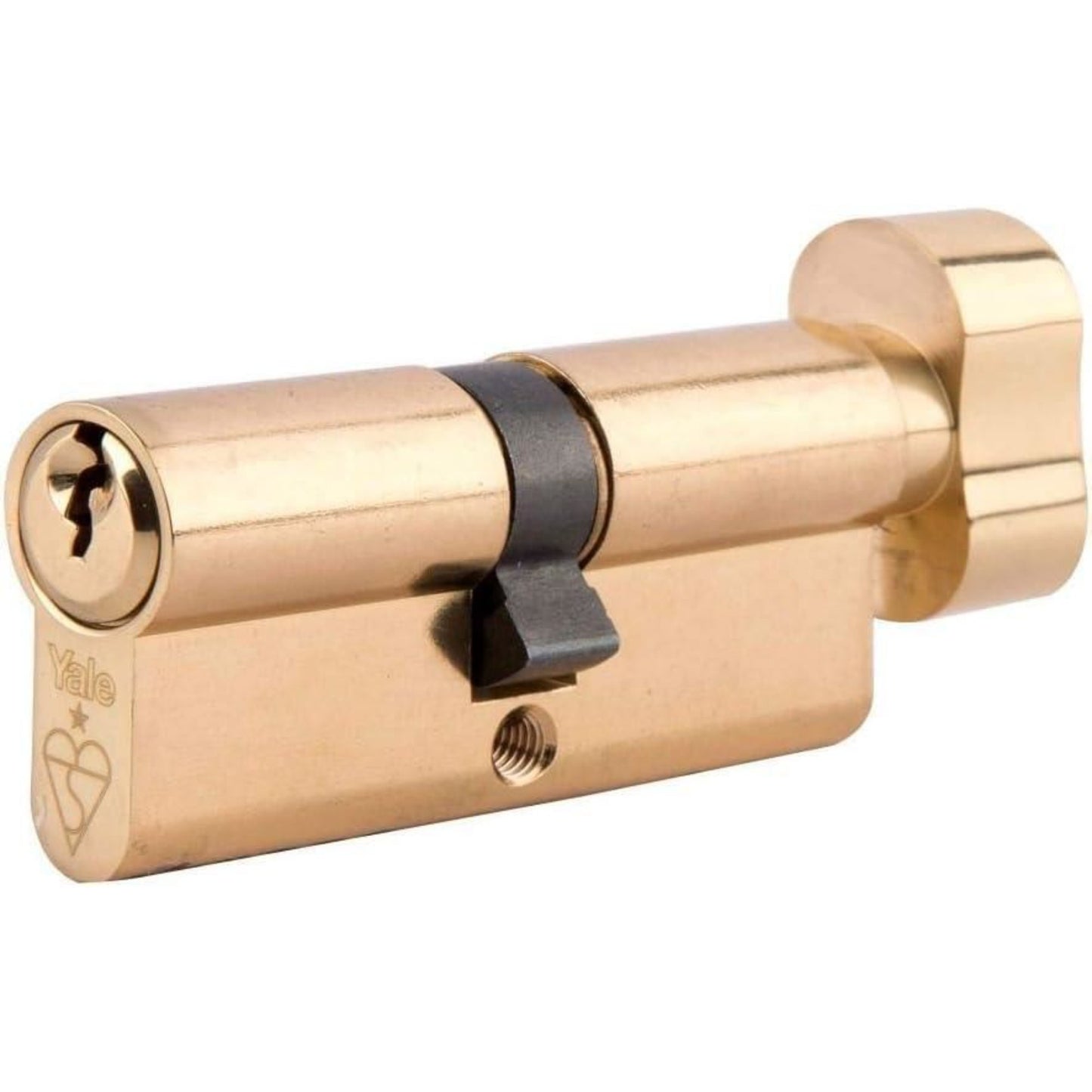 Yale Euro Thumbturn Cylinder lock (80mm) 35:10:35 Brass Finish High Security