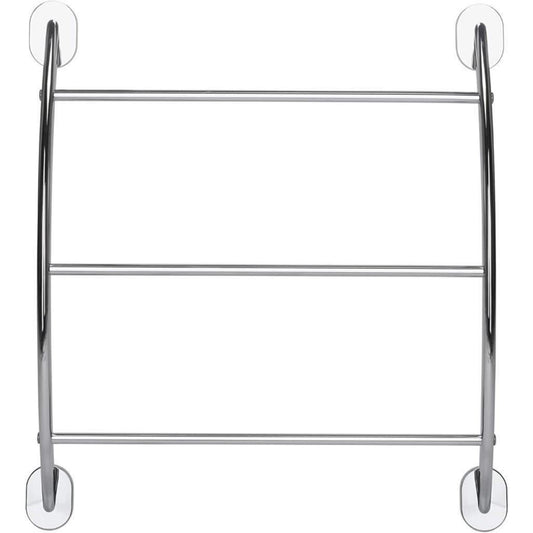Croydex Curved Towel Rack Britannia Flexi-Fix Chrome Plated 13.5 x 51 x 57.2 cm