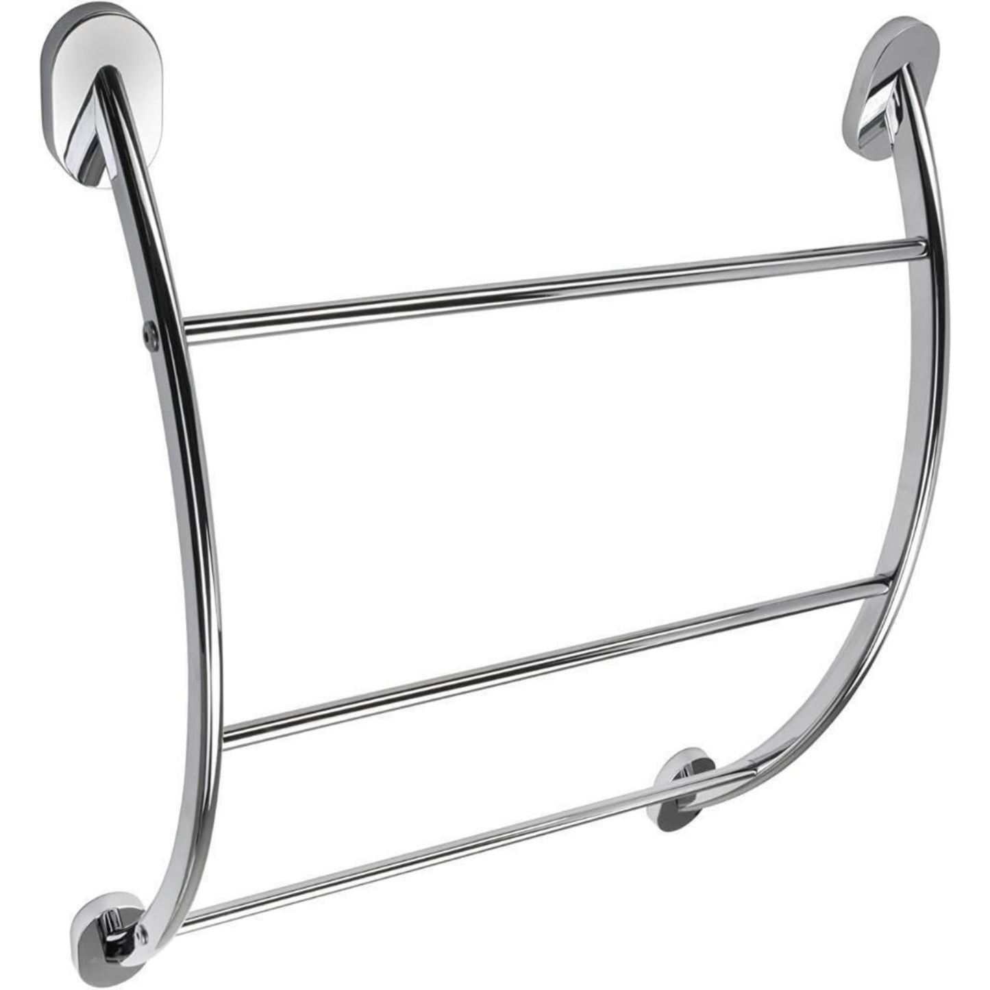 Croydex Curved Towel Rack Britannia Flexi-Fix Chrome Plated 13.5 x 51 x 57.2 cm