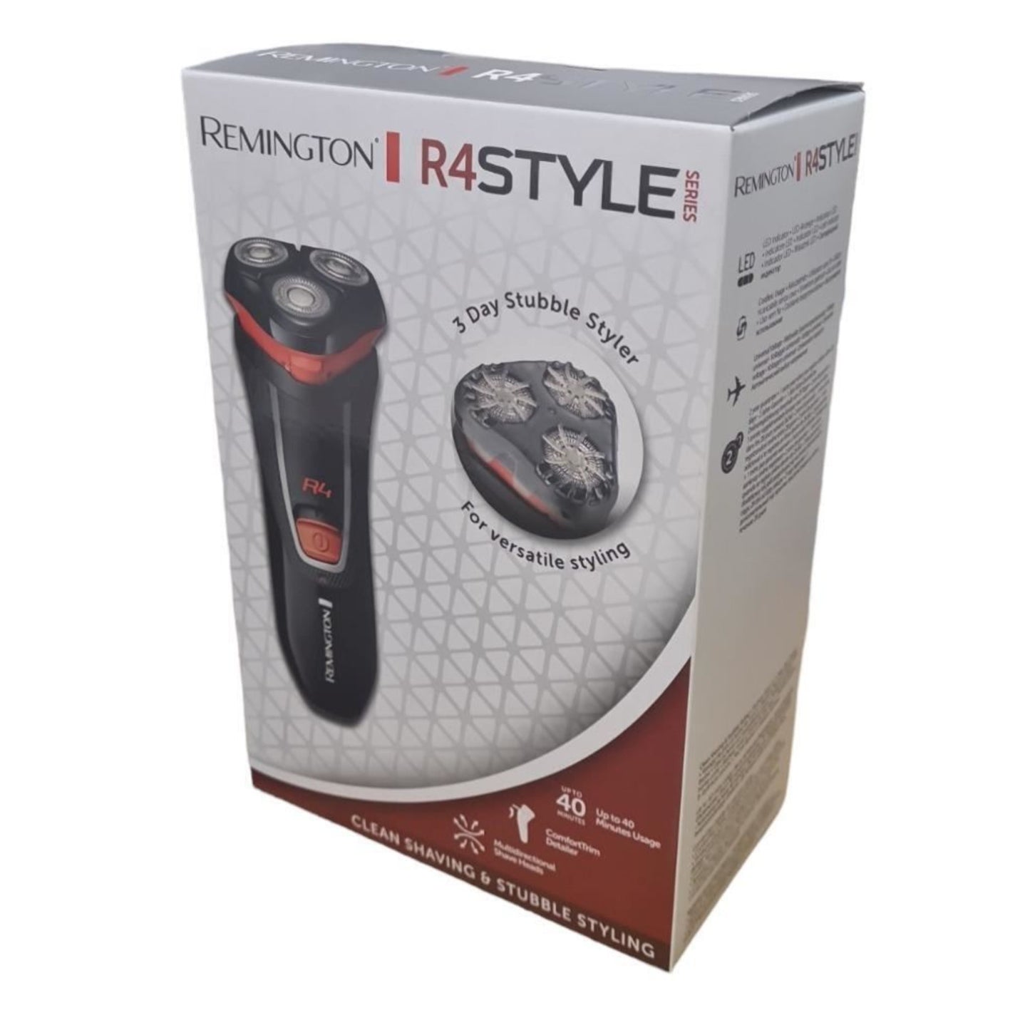 Remington R4 Electric Rotary Dry Shaver Cordless Pivoting Neck Detail Trimmer