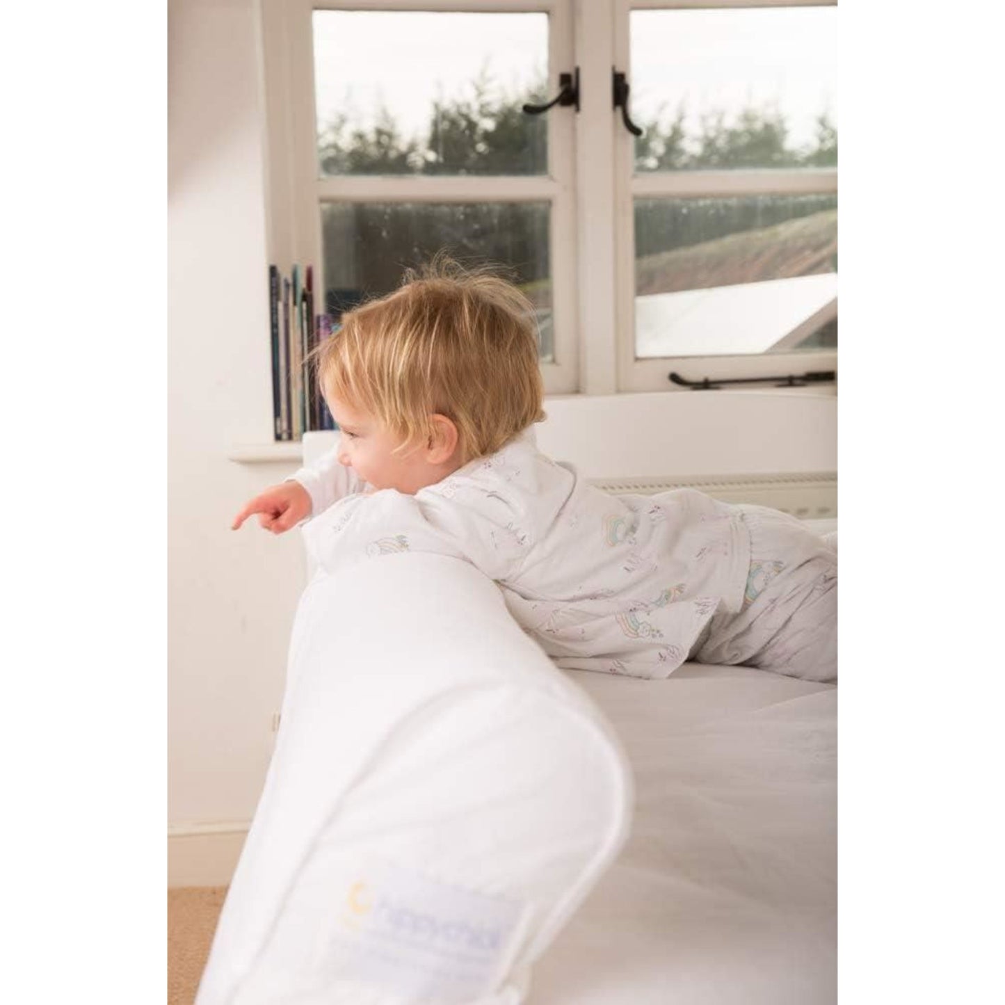 Hippychick Inflatable Bed Guards Bumper and Fitted Cotton Sheet 18 Month 5 Years