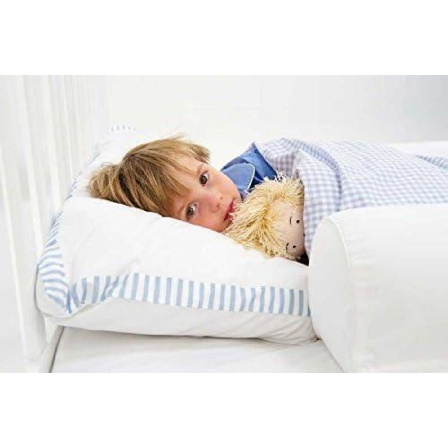 Hippychick Inflatable Bed Guards Bumper and Fitted Cotton Sheet 18 Month 5 Years