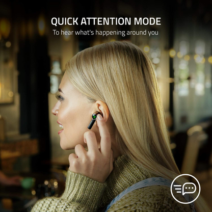 Razer Hammerhead True Wireless Pro THX Certified Earbuds Noise Cancellation