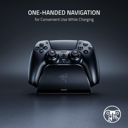 Razer Quick Charging Stand for PlayStation 5 Controller Cradle Midnight Black