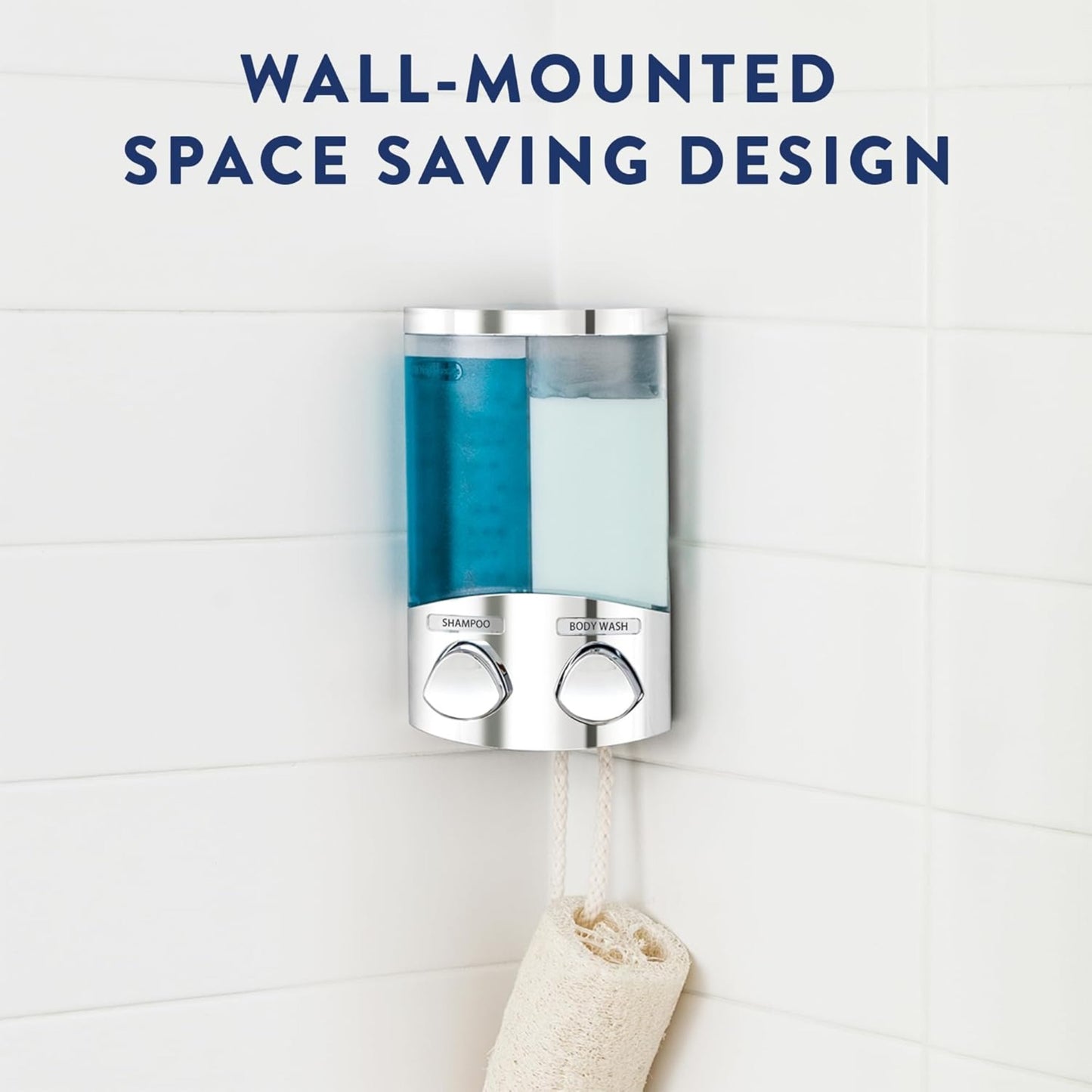 Croydex Trio Soap Dispenser Wall Mounted Shower Gel Shampoo Conditioner