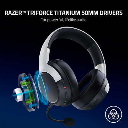 Razer Kaira Pro Dual Wireless PlayStation 5 Headset with Haptics 50 mm Driver