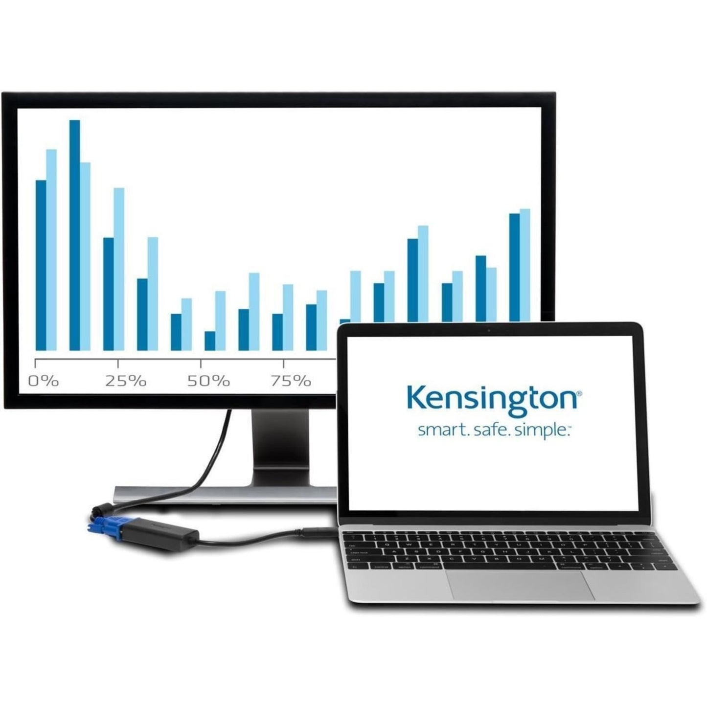Kensington HD USB-C To VGA Adapter K33994WW CV200V Black