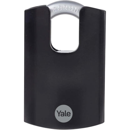 Yale Padlock Closed Shackle Maximum Security Outdoor Weatherproof 62mm Black
