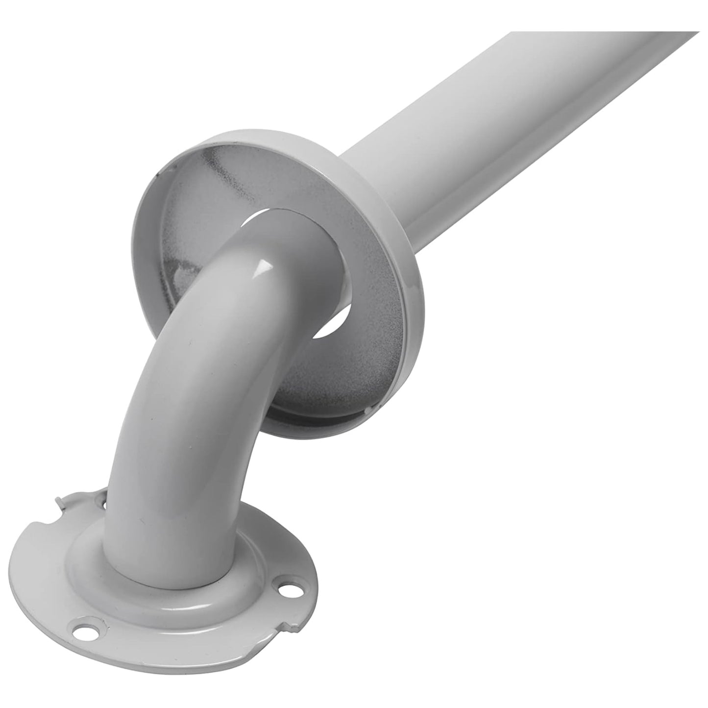 Croydex Metlex Stainless Steel White Mobility Aid Support Rail Angled Grab Bar