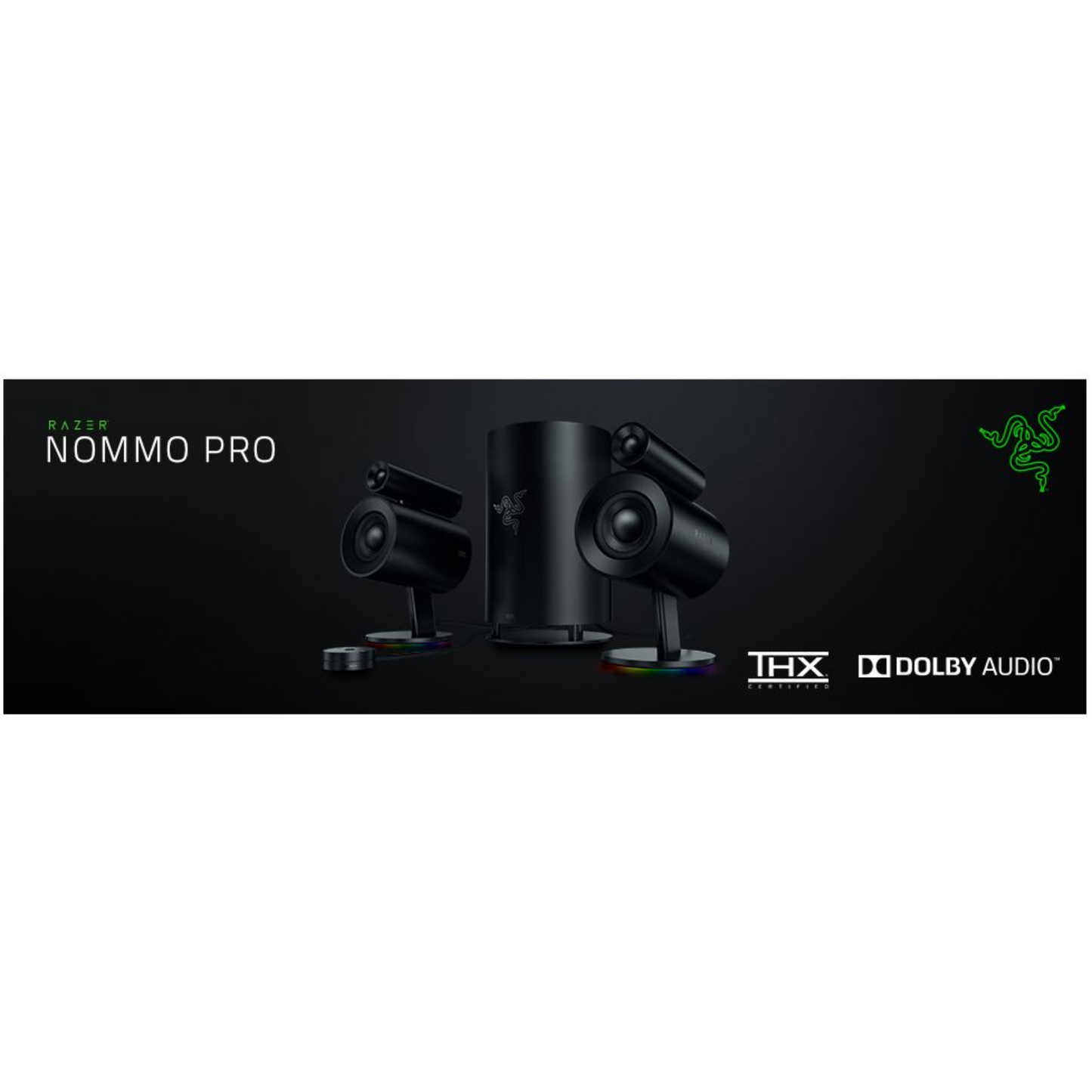 Razer Nommo Pro 2.1 Gaming Speaker Systen THX Certified Audio Dolby Surround