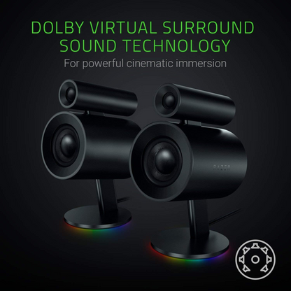 Razer Nommo Pro 2.1 Gaming Speaker Systen THX Certified Audio Dolby Surround
