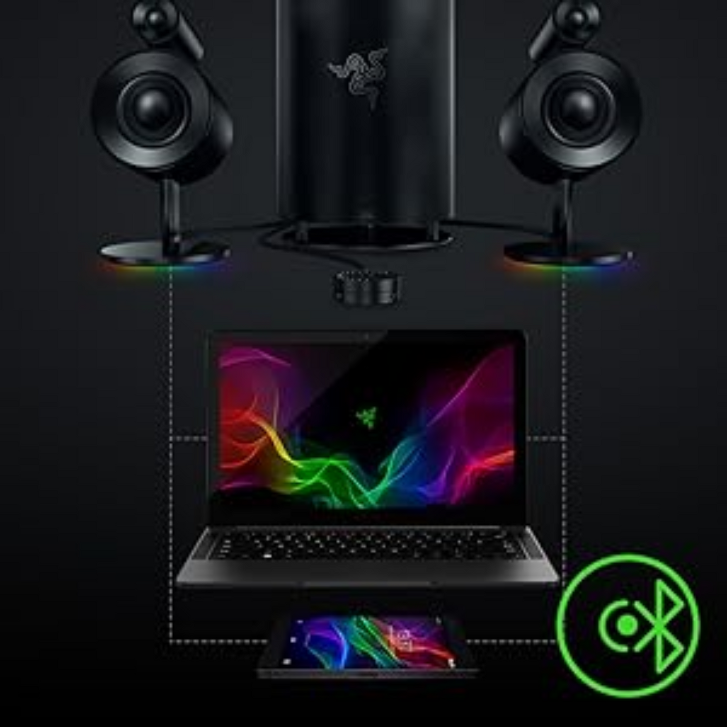 Razer Nommo Pro 2.1 Gaming Speaker Systen THX Certified Audio Dolby Surround