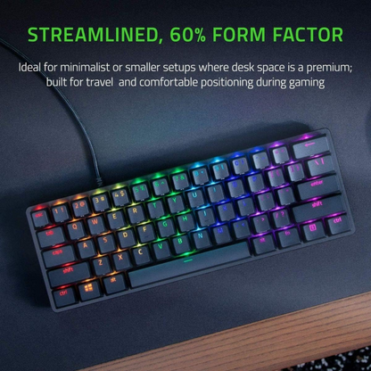 Razer QWERTZ Huntsman Mini Gaming Keyboard Purple Mechanical Switch 60% Compact
